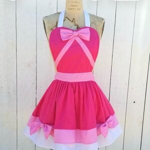 Charming Pink Halter apron Dress for Kids